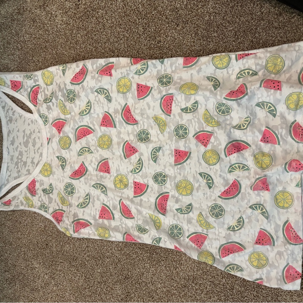 Fruit Patterned Tank Top